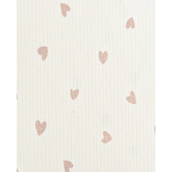 Preview: Ripp-Jersey Baby Ripp Herzen beige